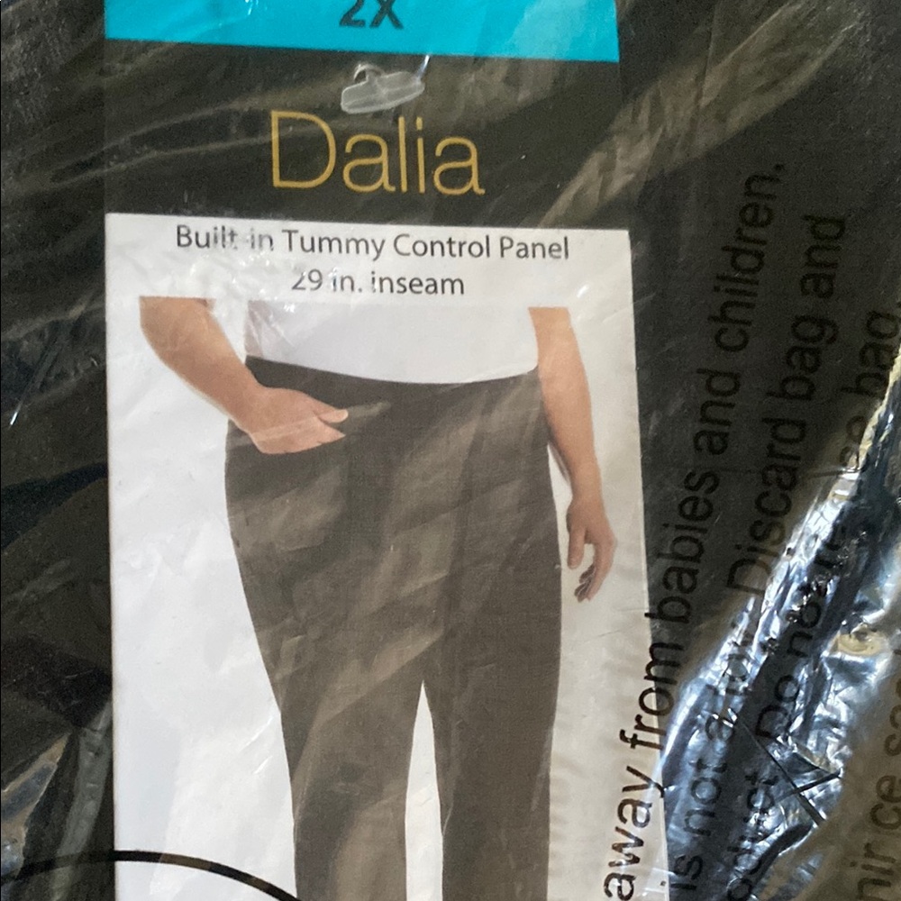 Dalia Black Tummy Control womens Pants